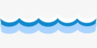 海洋装饰条纹元素免抠