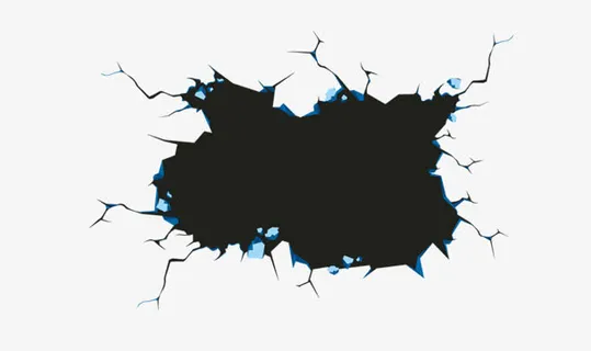 手绘逼真黑洞设计免抠