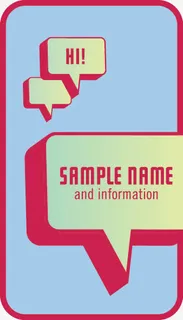 矢量复古名片模板免抠