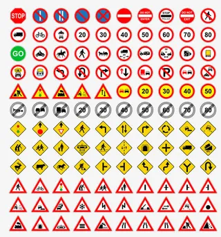 矢量公共指示牌免抠
