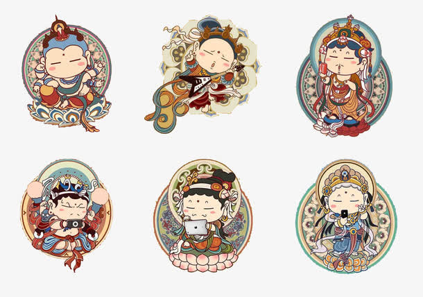 敦煌萌菩萨免抠