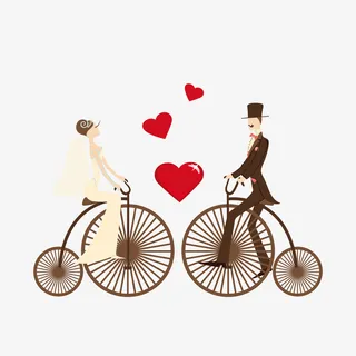 扁平浪漫婚礼人物免抠