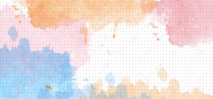 彩色渐变水彩绘画免抠 彩色渐变水彩绘画免抠