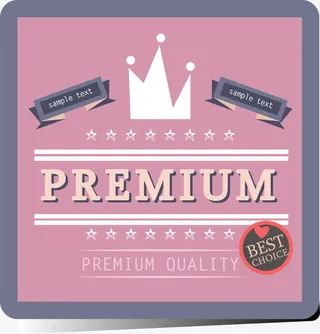 手绘不规则优惠活动标签免抠