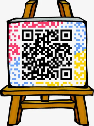 画架二维码设计免抠
