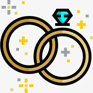 结婚戒指图标免抠