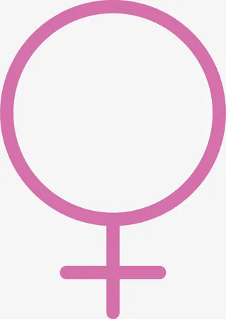 粉色女生符号免抠