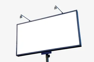 手绘户外广告牌免抠