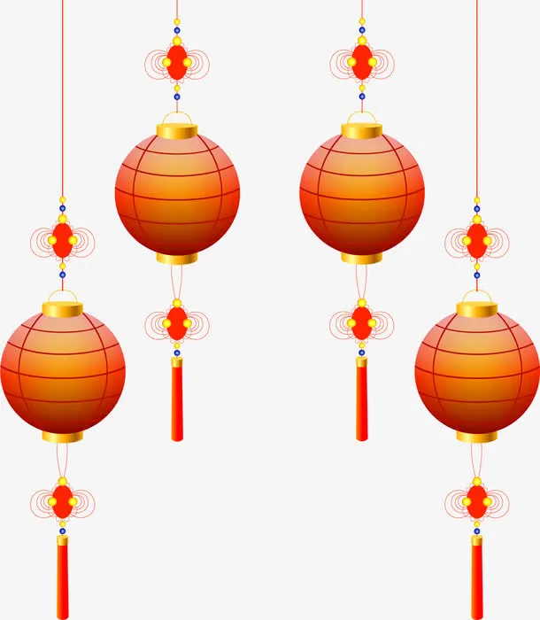 矢量手绘红灯笼免抠