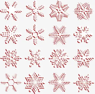 雪花矢量图免抠