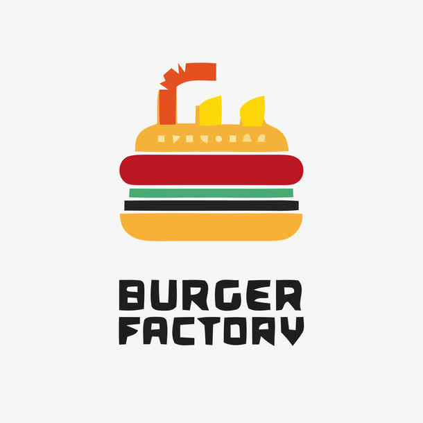 卡通  汉堡  logo免抠