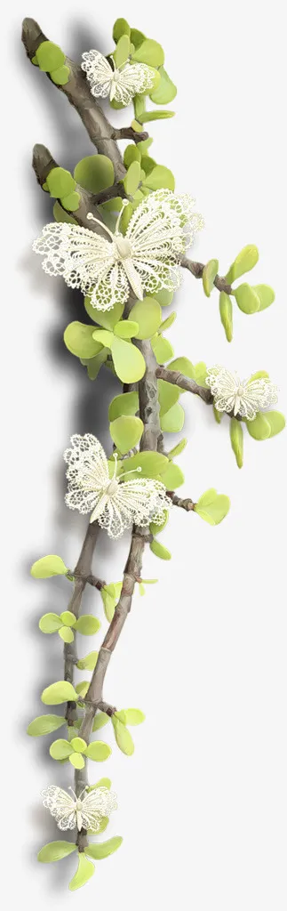 花卉矢量素材线描花草免抠