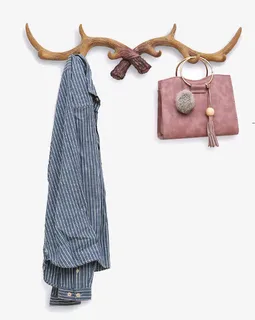 北欧风鹿角挂钩素材免抠