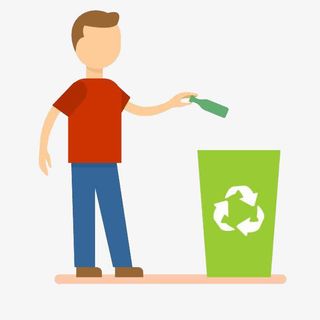 垃圾进垃圾箱免抠