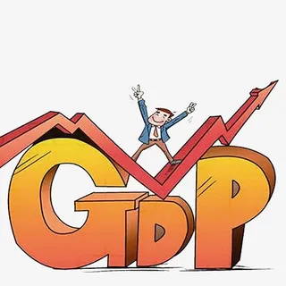 GDP上升指标图案免抠