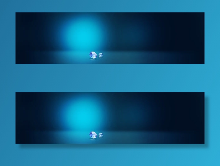 蓝色科技背景banner设计免抠