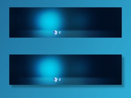 蓝色科技背景banner设计免抠