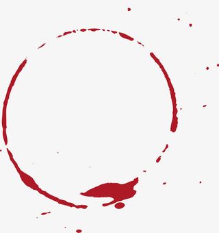 红色泼墨免抠