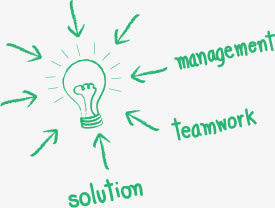 认识灯泡英文单词免抠