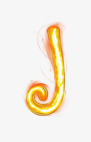 荧光棒字母j免抠