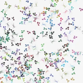 水彩画印花图案免抠