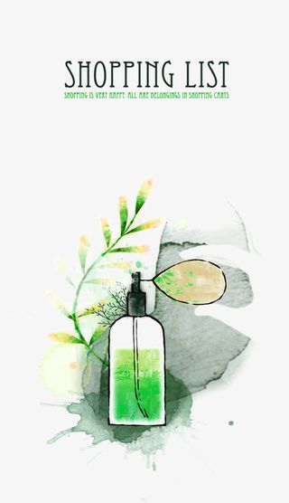 水墨墨迹与香水免抠