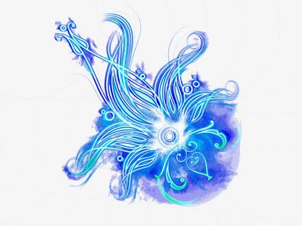 漂浮花瓣气泡简洁大方树叶树丛免抠