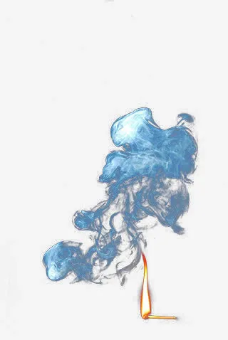 蓝烟免抠素材免抠