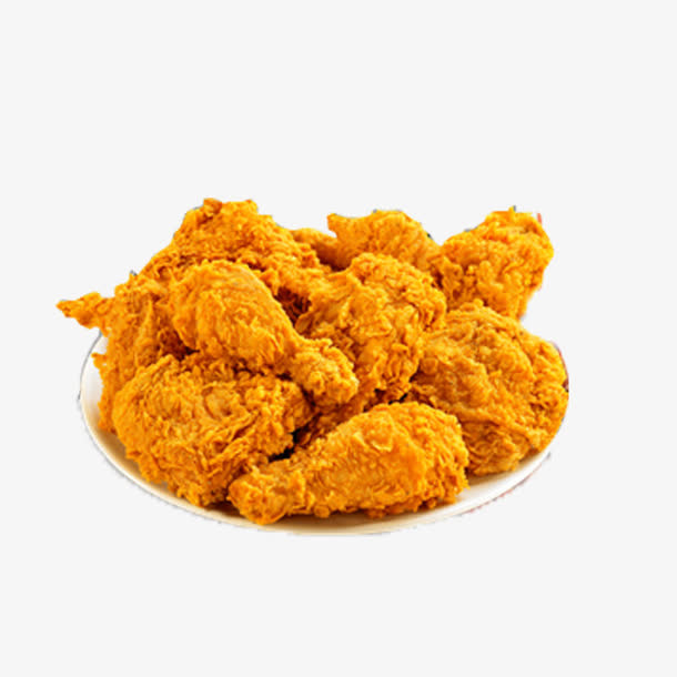 产品实物香酥翅根炸翅一盘免抠