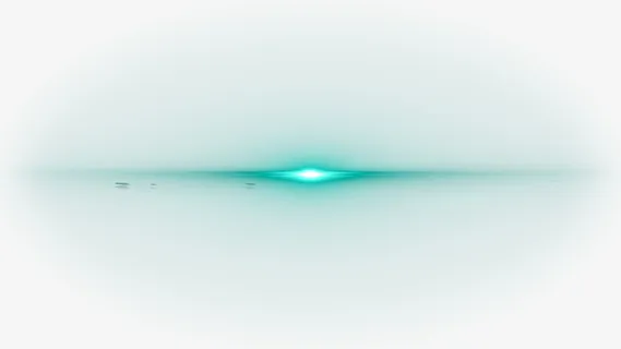 光效透明光效蓝绿色渐变横线光团免抠