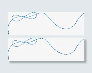 蝴蝶结绳子免抠