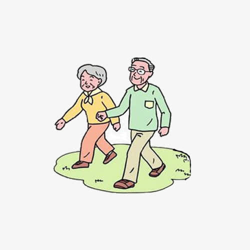 老人日常免抠