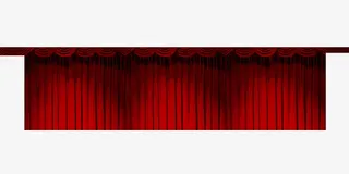 店铺版头背景红色幕布