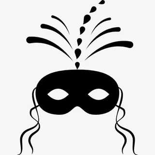 狂欢节面具图标免抠