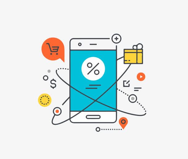 手机购物信息免抠