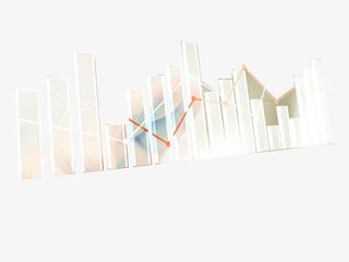 数据图折线图柱状图走势图免抠