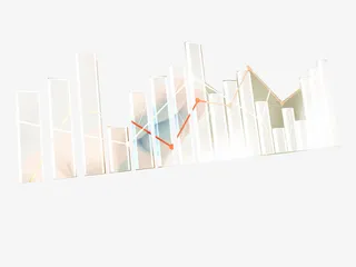 数据图折线图柱状图走势图免抠