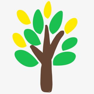 卡通茂盛树木免抠