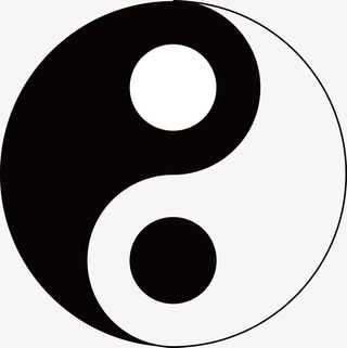 黑色的太极图免抠