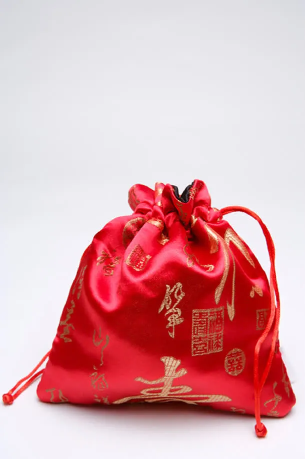 红色吉祥福袋香囊免抠