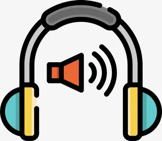 扁平风卡通工业高噪声提示图标免抠