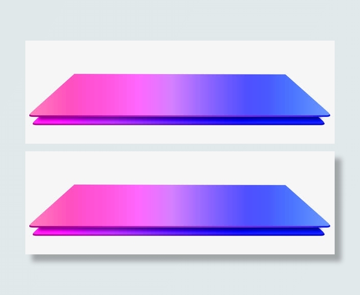 矩形渐变舞台免抠