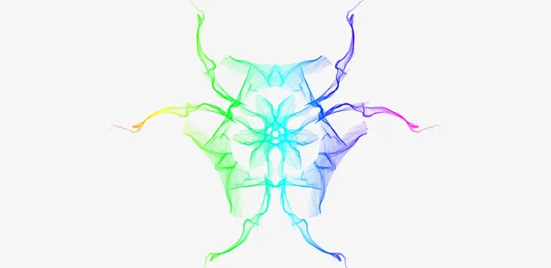 对称特效效果科技感渐变免抠