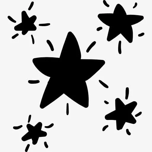 星空的涂鸦图标免抠