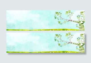 手绘海报背景素材