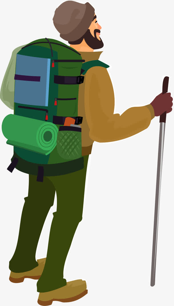 登山探险家免抠