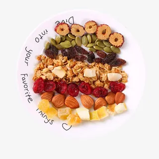 产品实物美味水果燕麦片免抠