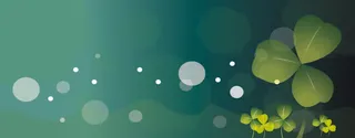 精美三叶草banner背景