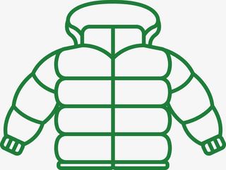 绿色外套设计素材图免抠