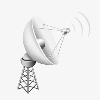 手绘雷达信号塔免抠